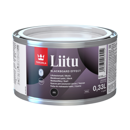 LIITU Боя "Черна дъска" Черно 0,33 L