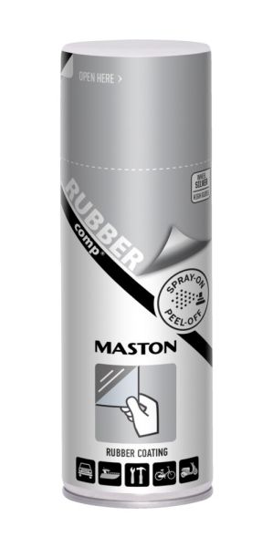 SPRAY RUBBERcomp 400ml Спрей Каучуково покритие сребро висок гланц